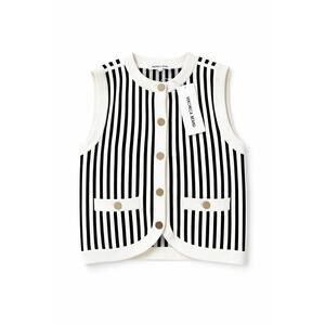 $398 Veronica Beard Leland Vest Womens Size XS Navy White Stretch Sleeveless New